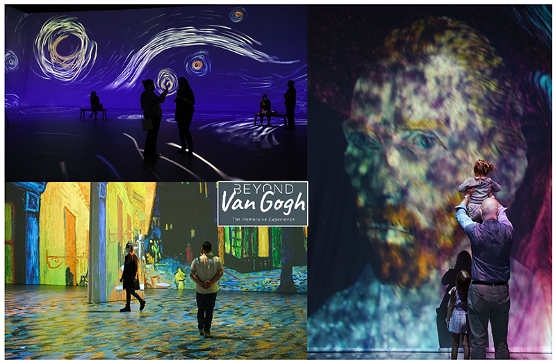 Vincent Van Gogh, St. Louis, Starry Night Pavilion at Saint Louis Galleria, entretenimiento, bill greenblatt, Museo, projection technology, Cecilia Velazquez, 